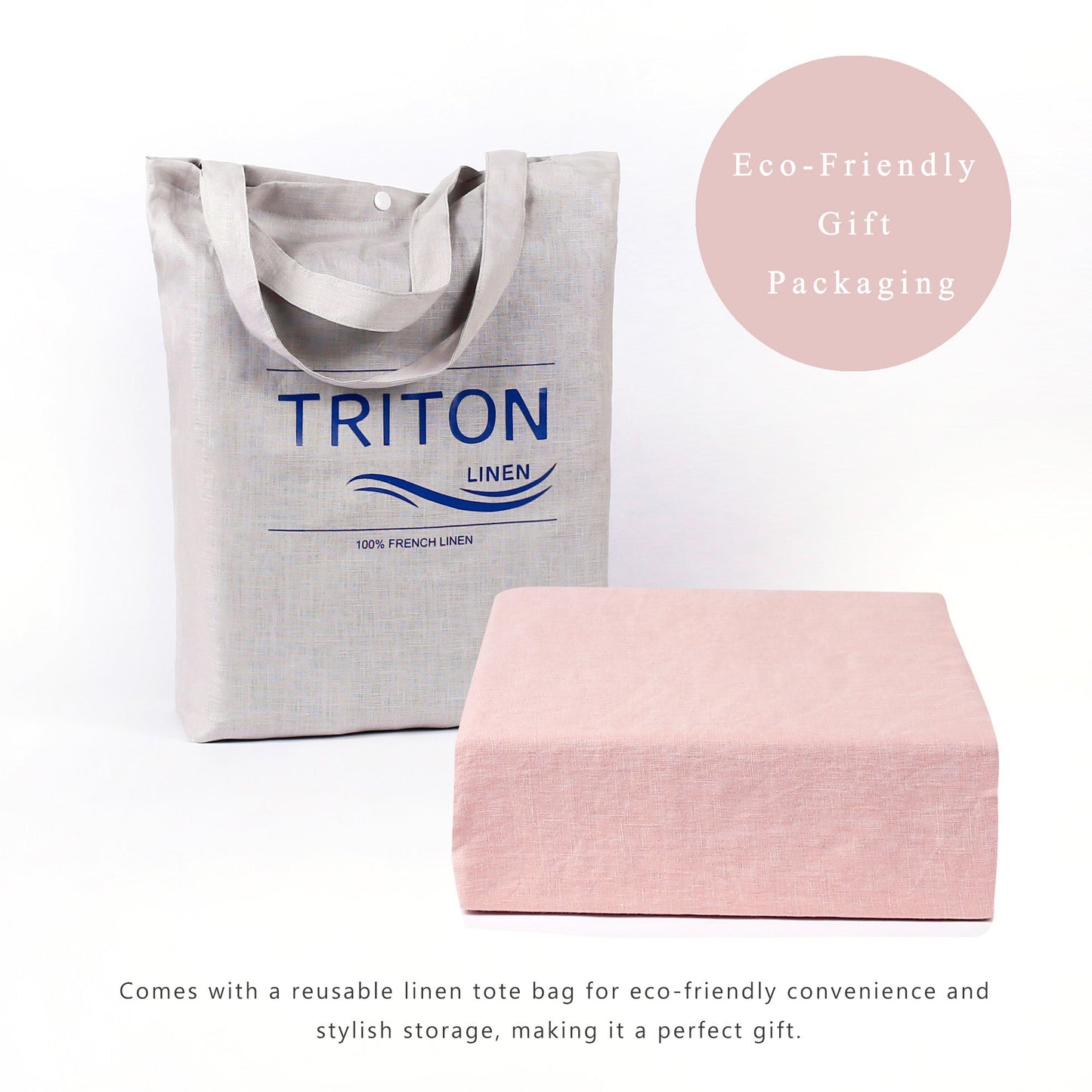 100% Linen Duvet Cover - Pink Duvet Cover Only