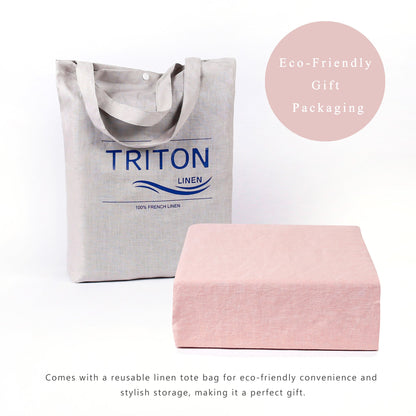 100% Linen Duvet Cover - Pink Duvet Cover Only