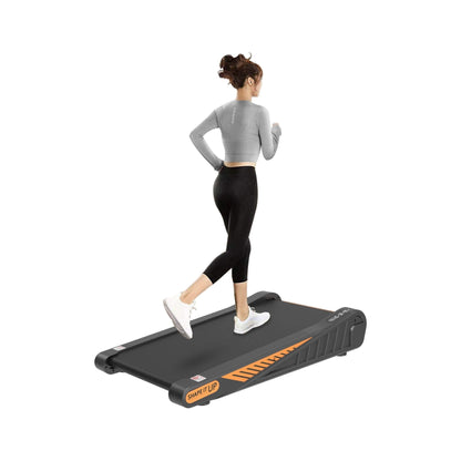Rovix Portable Compact 2HP Under Desk Treadmill With Safety Key And Wheels for Home And Office Workouts (SAK72810)