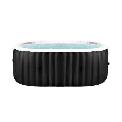 Premium 2-Person Inflatable Hot Tub Kit With 8-Color LED Lights