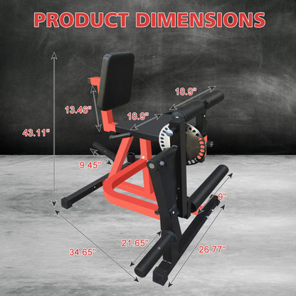 Rovix Premium 3-In-1 Multi-Functional Adjustable Leg Extension And Curl Machine For Lower Body Workouts (SAK21427)