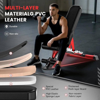 Rovix Premium 2000LBS All-In-One Squat Rack Power Cage With Smith Machine (SAK59213)