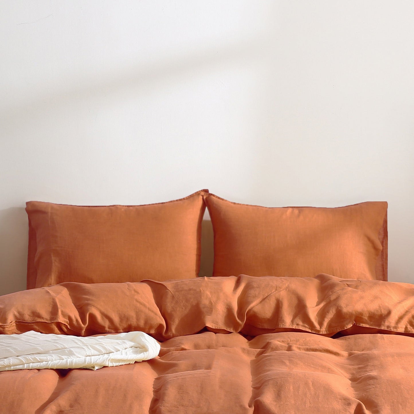 100% Pure French Linen Pillowcases (Set of 2) - Caramel