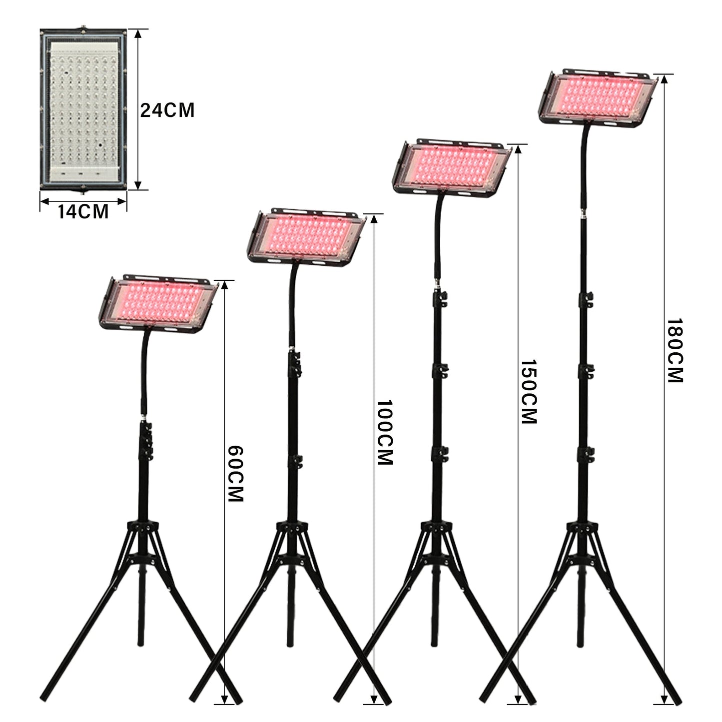Red and Infrared Light Therapy Lamp（Panel）With Stand
