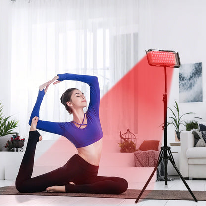 Red and Infrared Light Therapy Lamp（Panel）With Stand