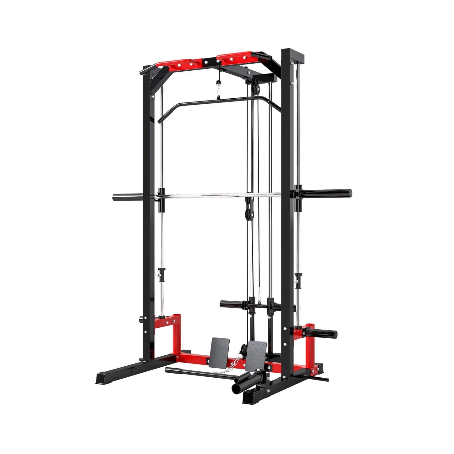 Rovix All-In-One Home Gym Squat Rack With Pull Up And Lat System (SAK95431)