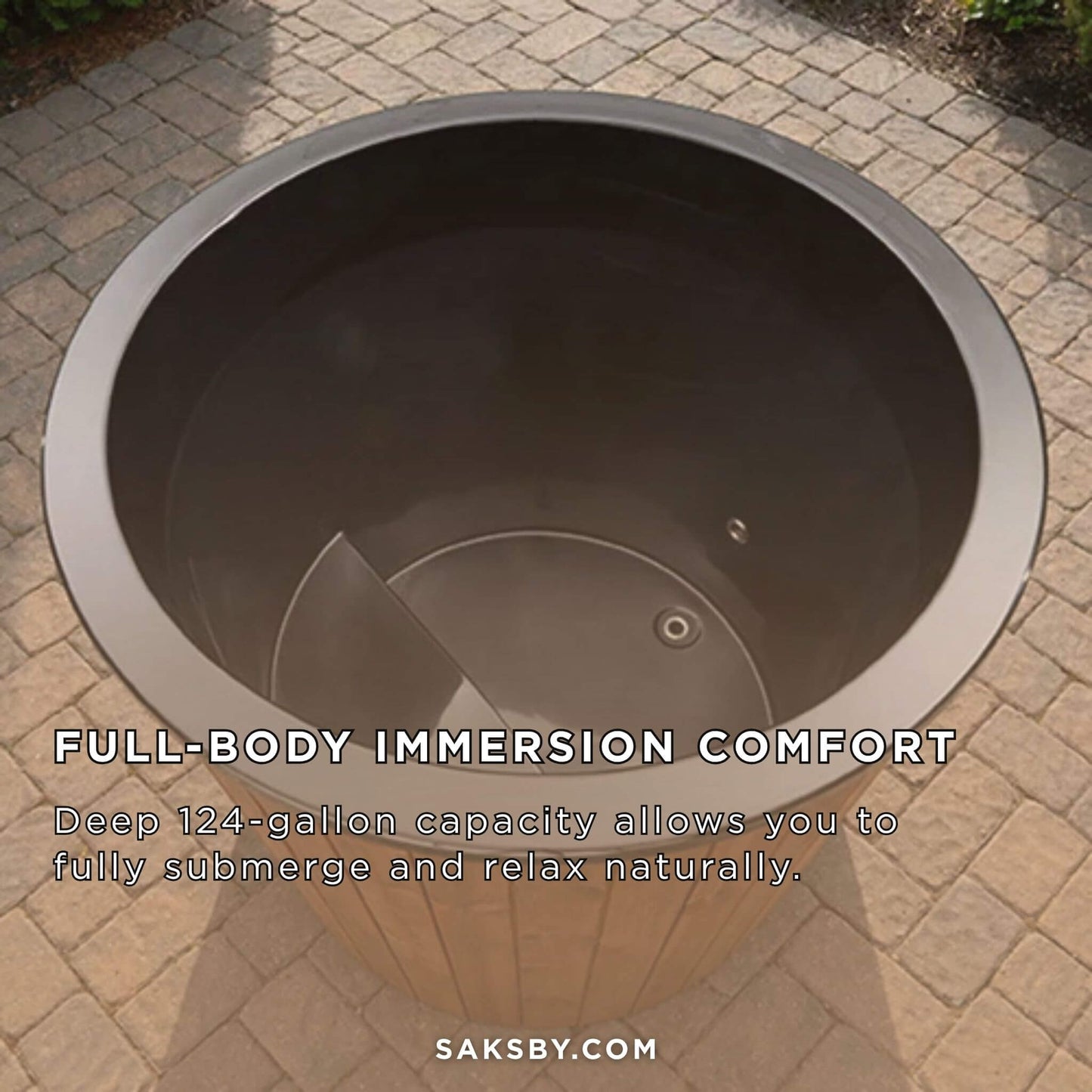 SaunaLife Model S1N/B 1-Person Cold/Hot Immersion Tub