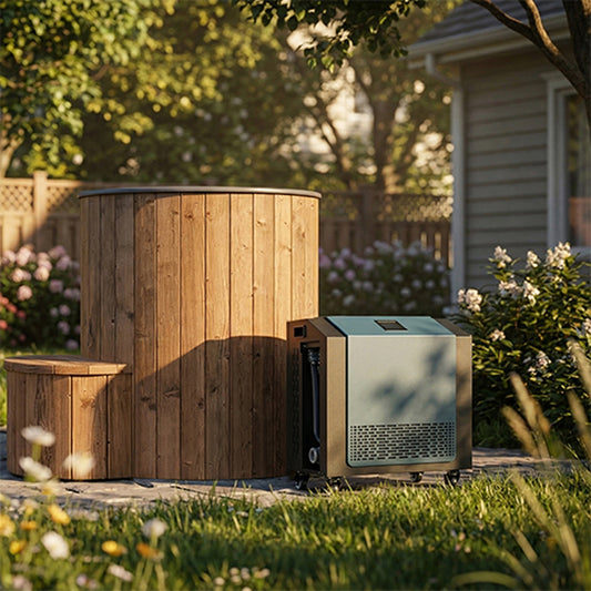 SaunaLife 1-Person Immersion Tub With Combination Water Chiller And Heater