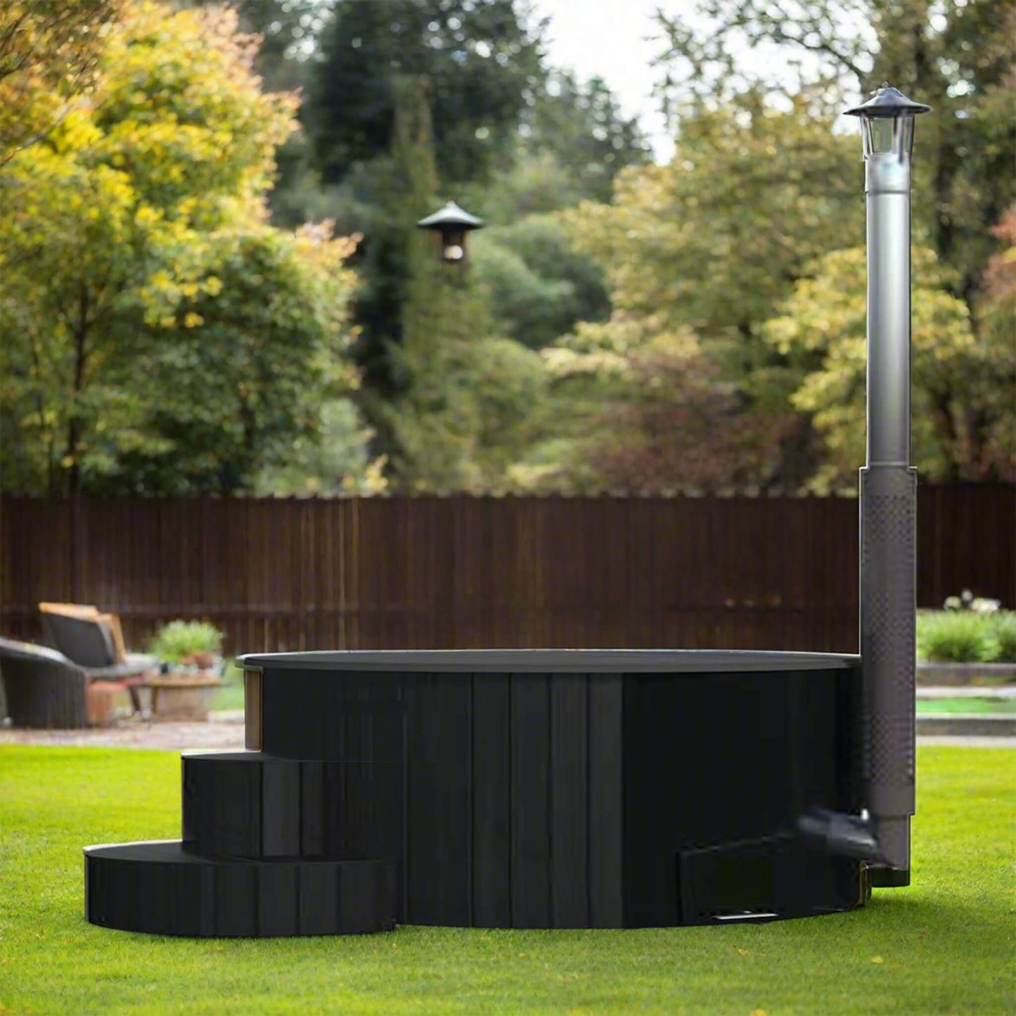 SaunaLife Model S4B Premium 6-Person Home Wood-Burning Hot Tub [SL-MODELS4B] (SAK72531)