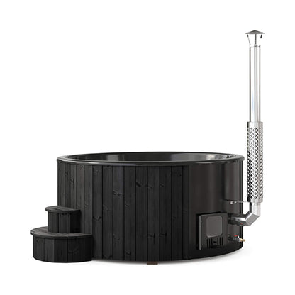 SaunaLife Model S6B 7-Person Soak-Series Home Wood-Burning Hot Tub