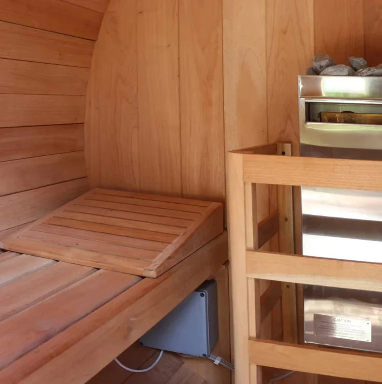 Scandia 4-Person Barrel Sauna Kit – Traditional Electric Sauna for Home Wellness & Relaxation