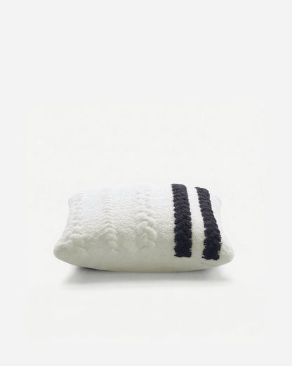 Snug Braided Two-Stripes Throw Pillow