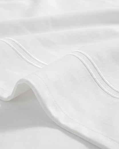 Luce Cotton Sateen Embroidered Top Sheet