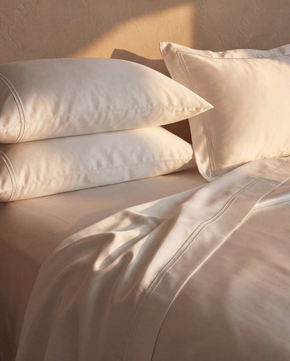 Luce Cotton Sateen Embroidered Pillowcase Set