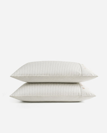 Perla Reversible Cotton Sateen Pillowcases