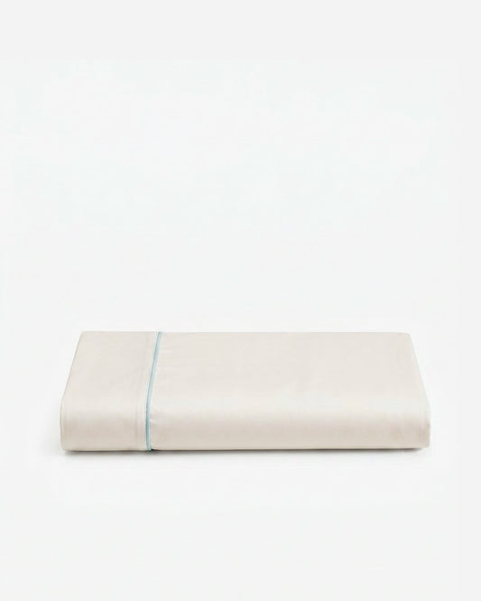 Rimini Cotton Sateen Top Sheet with Piping