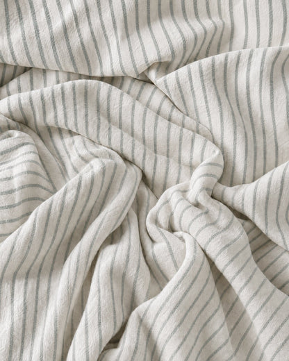 Salvia Reversible Cotton Mist  Sheet Set