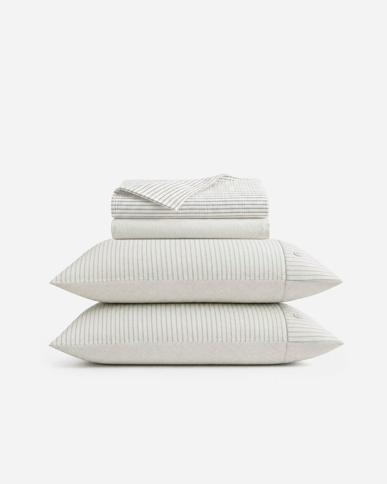Salvia Reversible Cotton Mist  Sheet Set