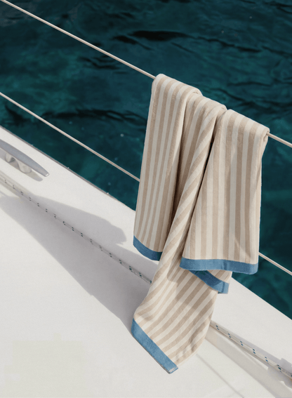 Serena Reversible Stripe Beach Towel