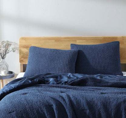 Snug Waffle + Bamboo Viscose Sham Set