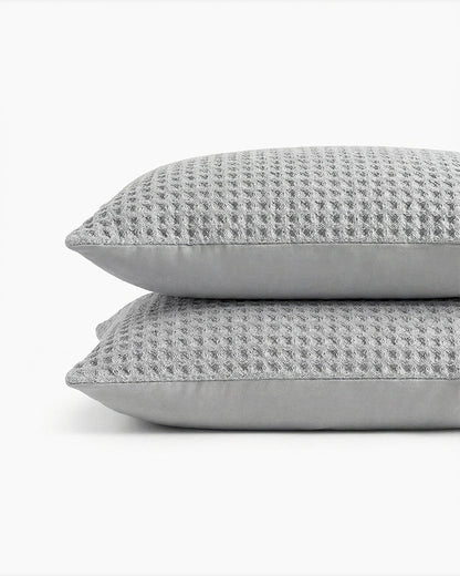 Snug Waffle + Bamboo Viscose Sham Set