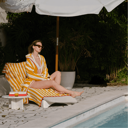 Sole Reversible Stripe Beach Towel