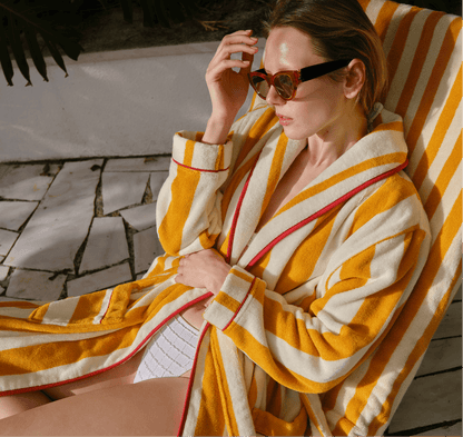 Sole Striped Beach Robe