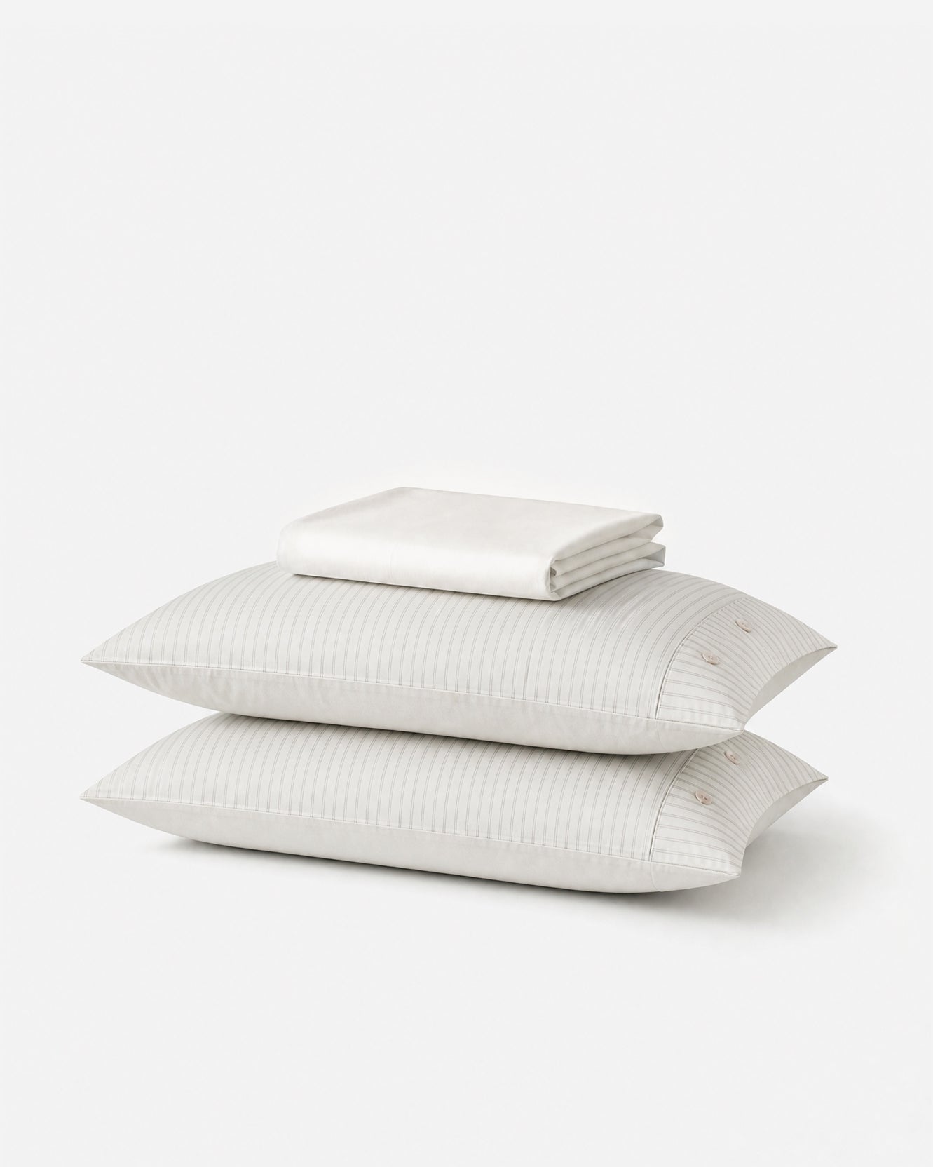Perla Cotton Sateen Fitted Sheet Set