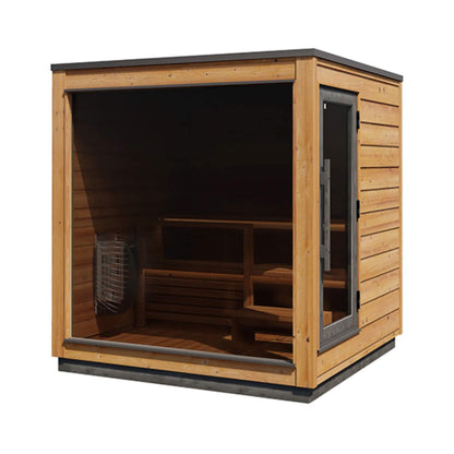 ThermaSol Nordic Dawn 4-Person Fully-Assembled Outdoor Sauna Cabin