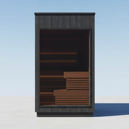 ThermaSol Nordic Misty 2-5 Person Fully-Assembled Outdoor Modular Sauna Cabin
