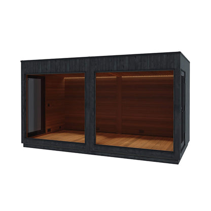 ThermaSol Nordic Misty XL Lounge 2-Entrance Outdoor Sauna Cabin