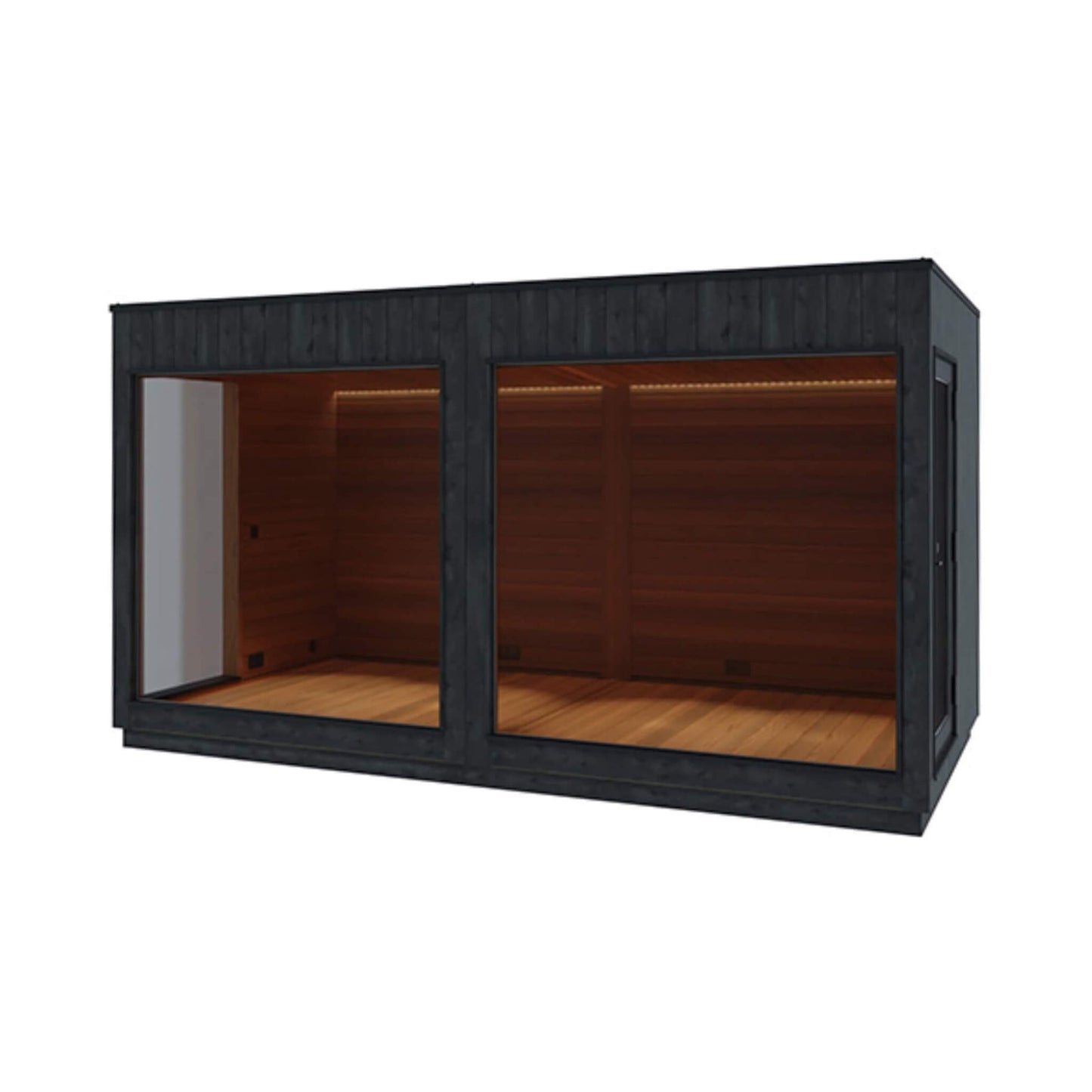 ThermaSol Nordic Misty XL Lounge 2-Entrance Outdoor Sauna Cabin