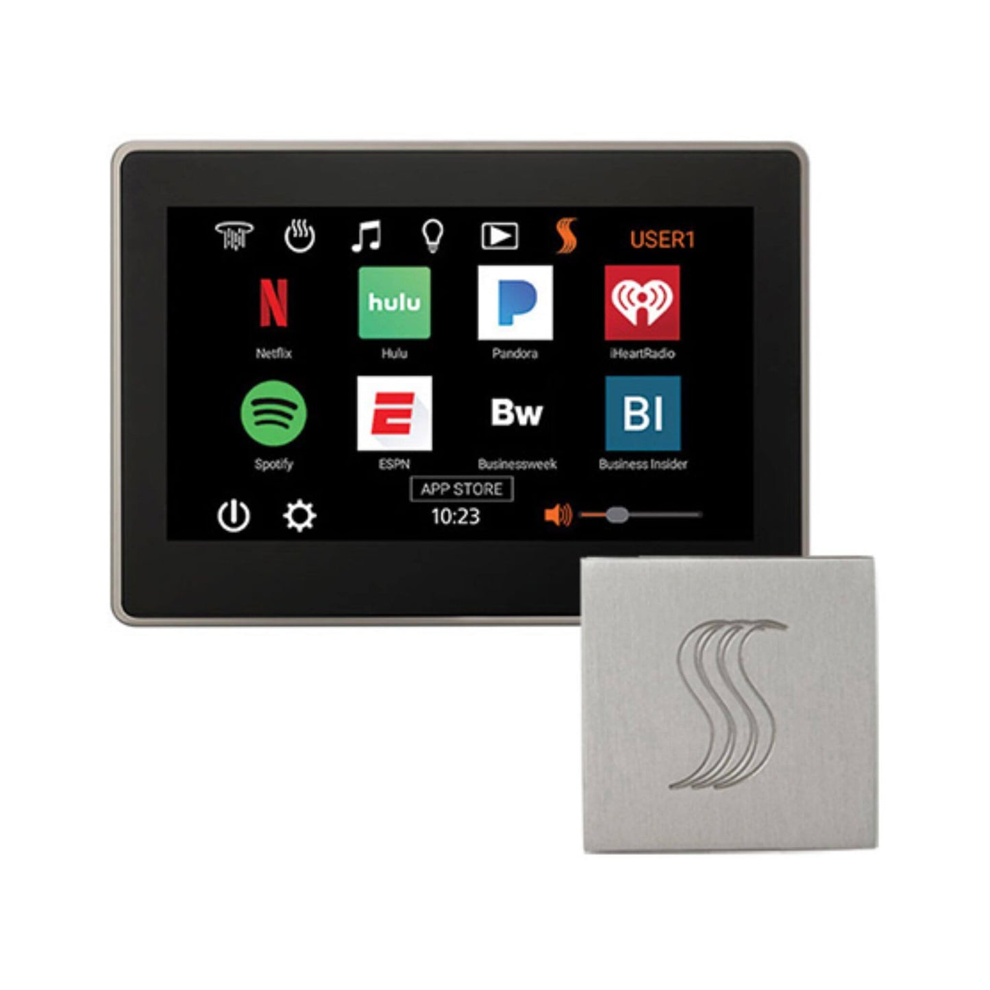 ThermaSol ThermaTouch 10-Inch Polished Nickel Square Steam Shower Control [TT10-SVSQ] (SAK83420)