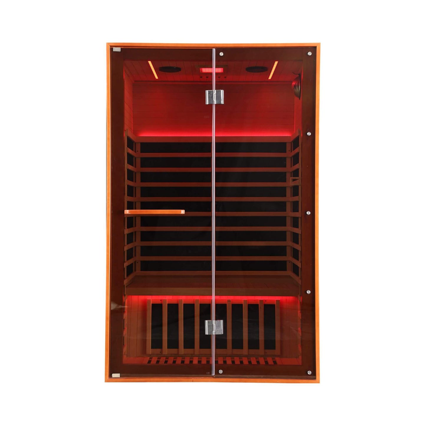 Thermora Fontaine 2-Person Luxury Canadian Hemlock Infrared Sauna With Glass Front
