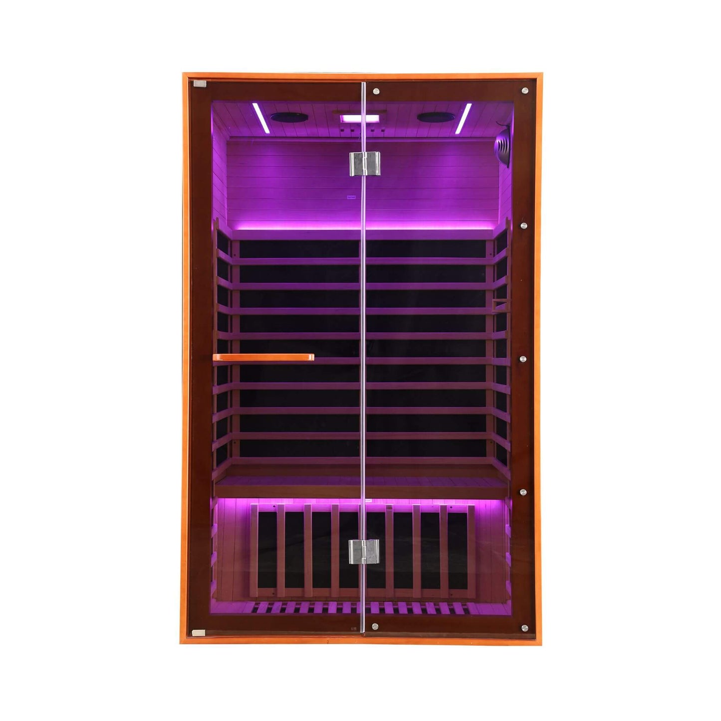 Thermora Fontaine 2-Person Luxury Canadian Hemlock Infrared Sauna With Glass Front