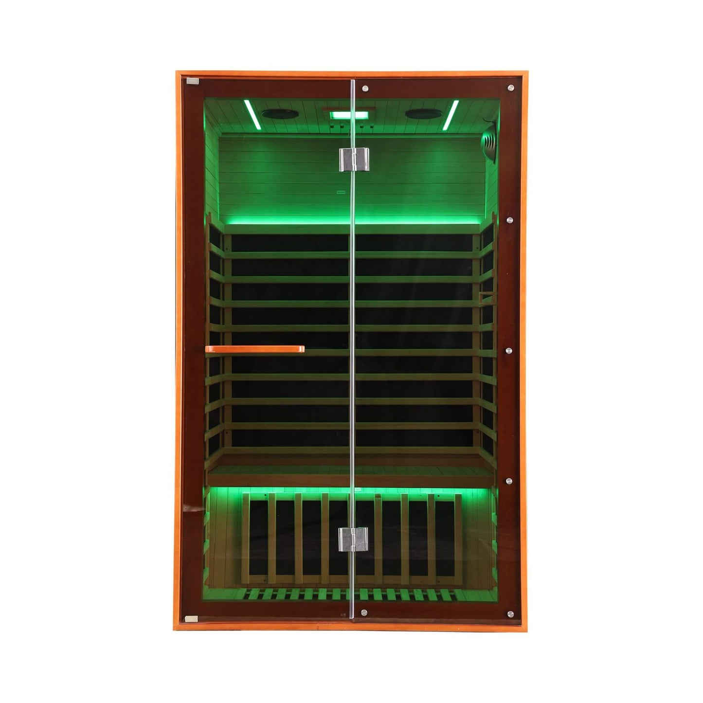 Thermora Fontaine 2-Person Luxury Canadian Hemlock Infrared Sauna With Glass Front