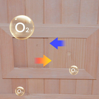 Thermora Alpine Premium 2-Person 3KW Hemlock Wood Sauna With LED Wall Light (SAK28471)