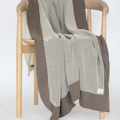 Eka Stipple Organic Cotton Throw Blanket