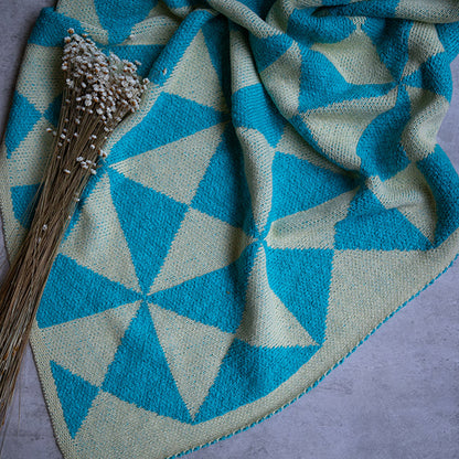 Trikona Organic Cotton Knit Throw Blanket