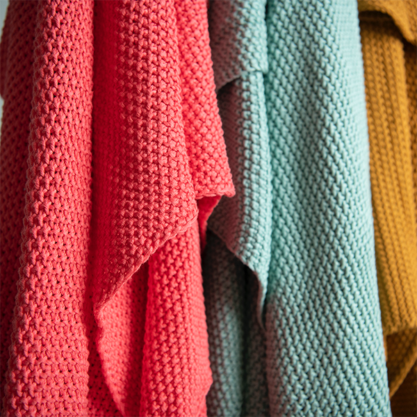 Varna Organic Cotton Knit Throw Blanket