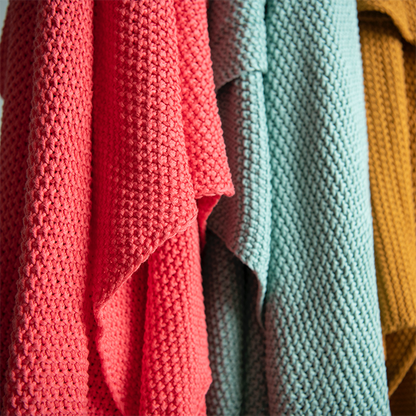 Varna Organic Cotton Knit Throw Blanket