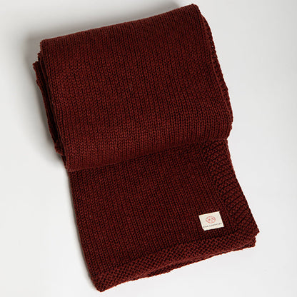 Zrestha Organic Cotton Knit Throw Blanket