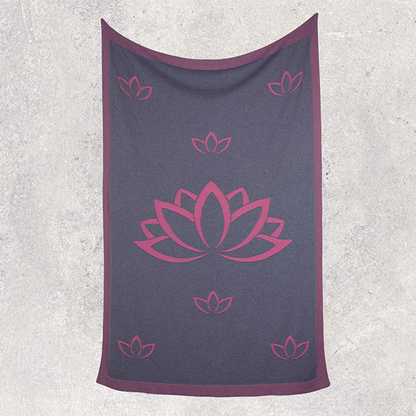 Lotus Relax Organic Cotton Travel Blanket and Eye Mask Set