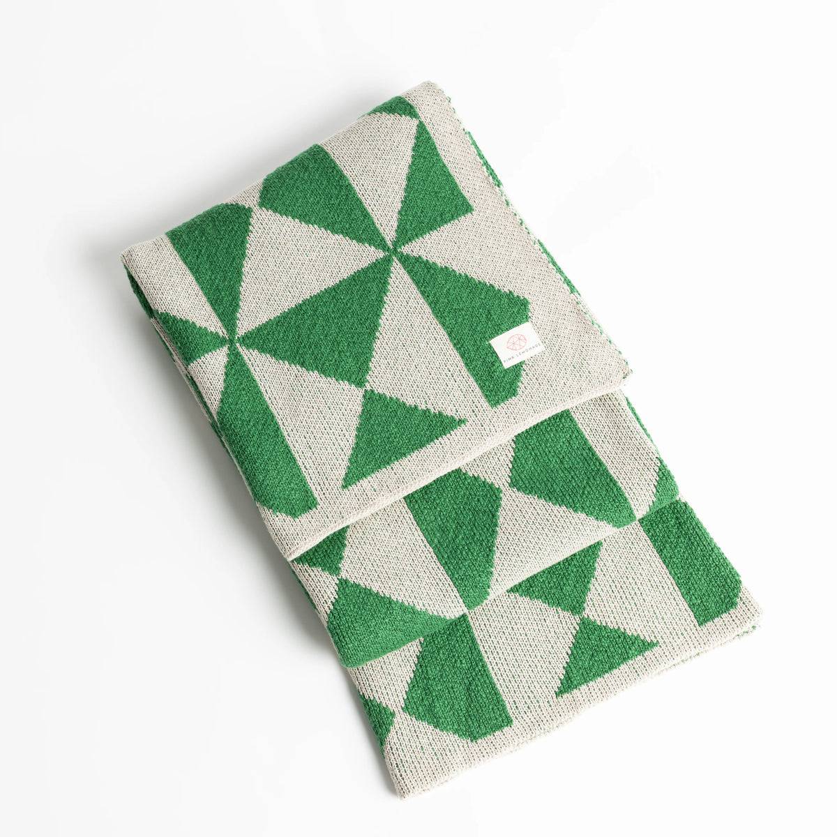 Trikona Organic Cotton Knit Throw Blanket