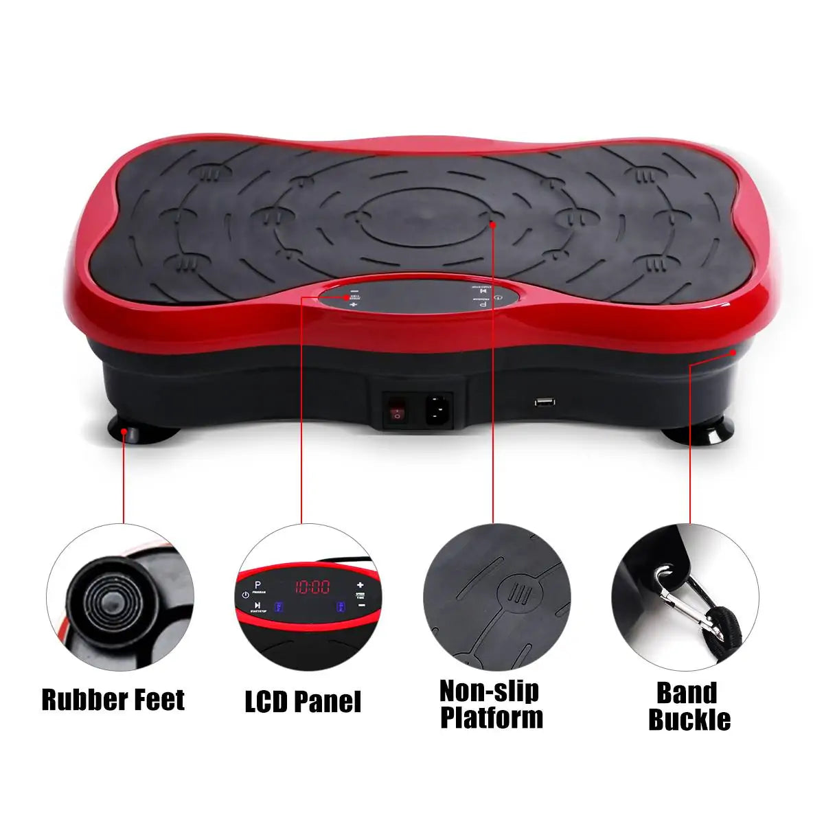 Exercise Fitness Vibration Machine Trainer Plate Platform - Full Body Workout