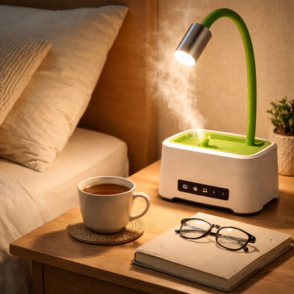 ZAQ Lumin Aromatherapy Diffuser | Ultrasonic Mist, LED Lamp & Humidifier